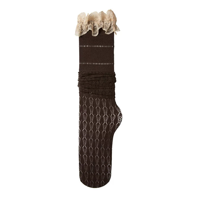 Luxury Lace Victorian Over-the-Knee Socks