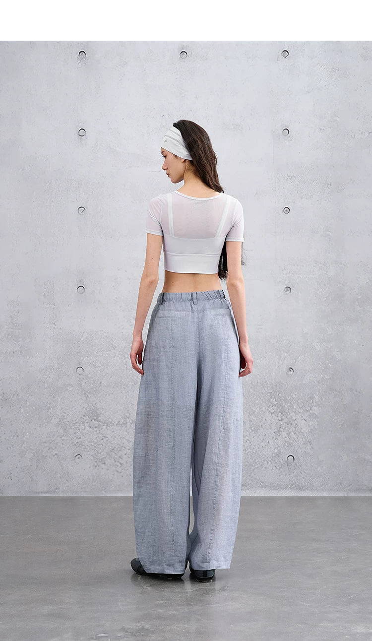 Women’s Summer Loose Casual Curved Leg Pants