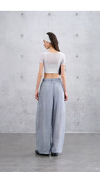Women’s Summer Loose Casual Curved Leg Pants