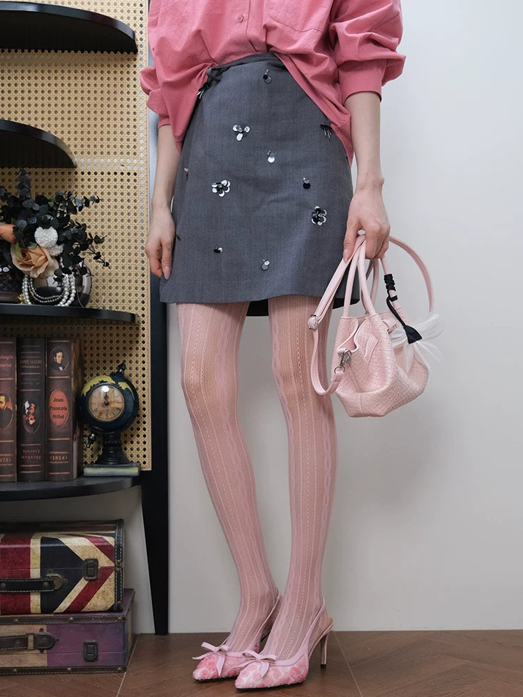 Romantic Rose Pink Tights