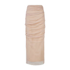 Mesh Tulle Midi Skirt