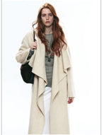 Premium Winter Stand-Collar Long Wool Coat