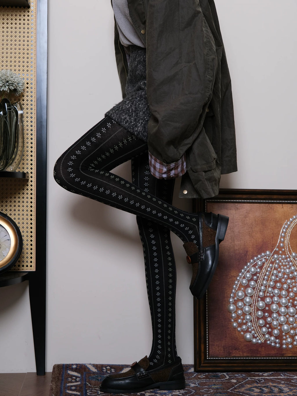 Vintage Winter Thermal Tights