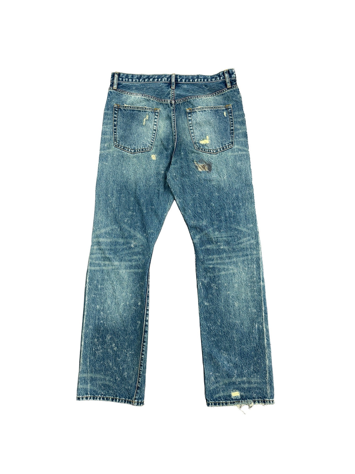 Selveged Distressed Denim