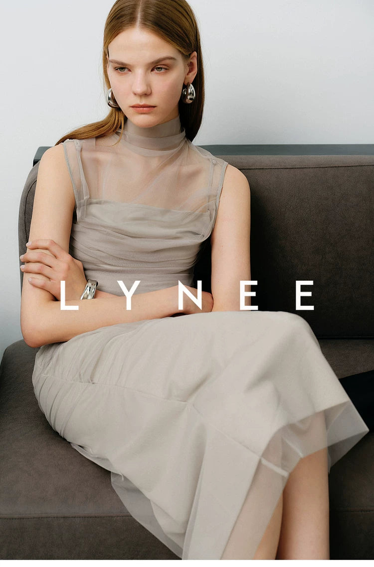 Mesh Tulle Midi Skirt