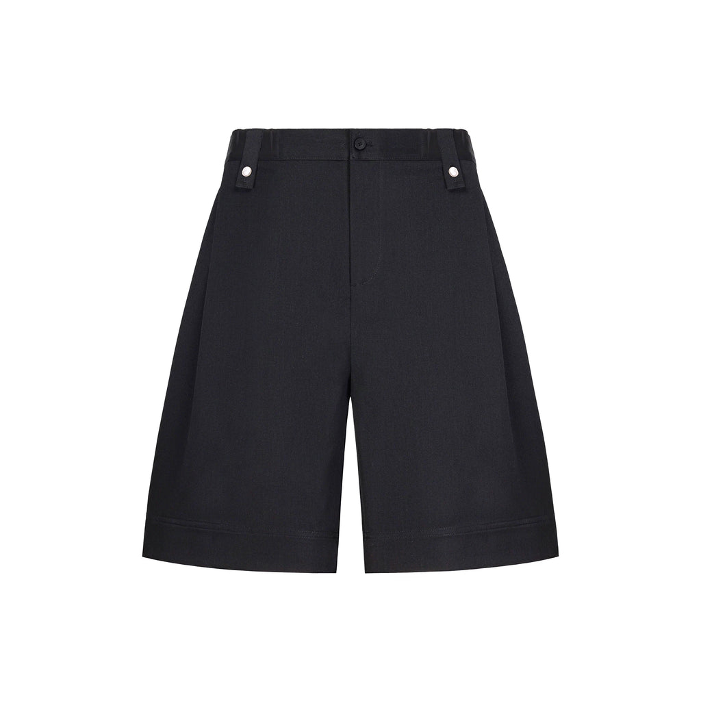 French-Inspired Loose Draped Summer Shorts