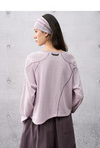 Loose Casual Asymmetrical Cropped T-Shirt