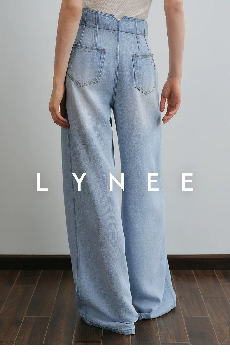 High-Waisted Wide-Leg Jeans