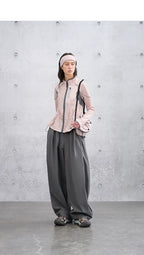 Summer Loose Mesh Stand Collar Lightweight Sun Protection Jacket