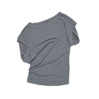 Classic Loose-Fit Asymmetric Shoulder Tee in Four Colors