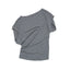 Classic Loose-Fit Asymmetric Shoulder Tee in Four Colors
