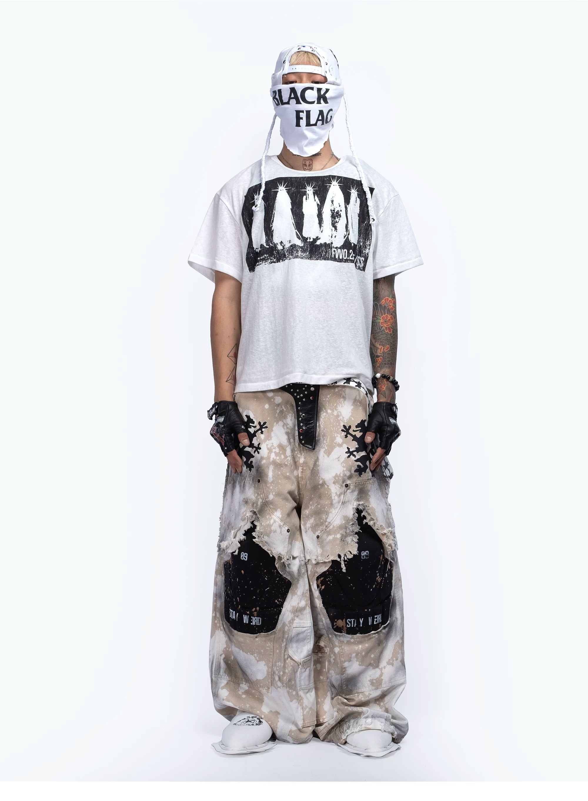 FVVO “PUNK PES” Graphic Print T-Shirt Secondary image