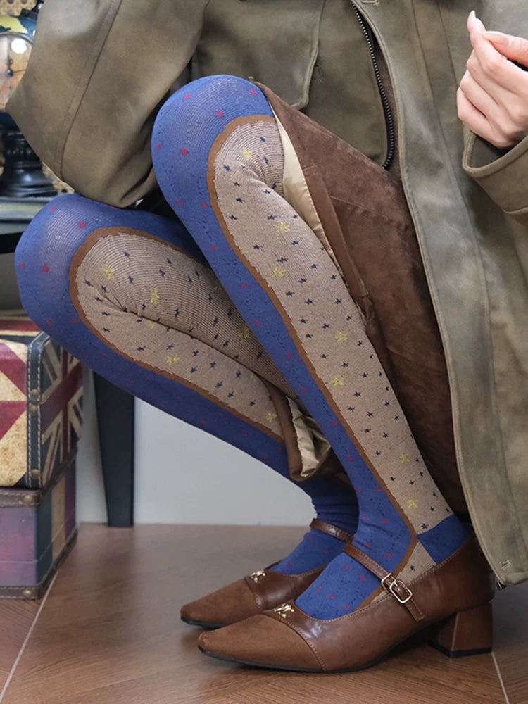 Vintage Old Money Winter Tights