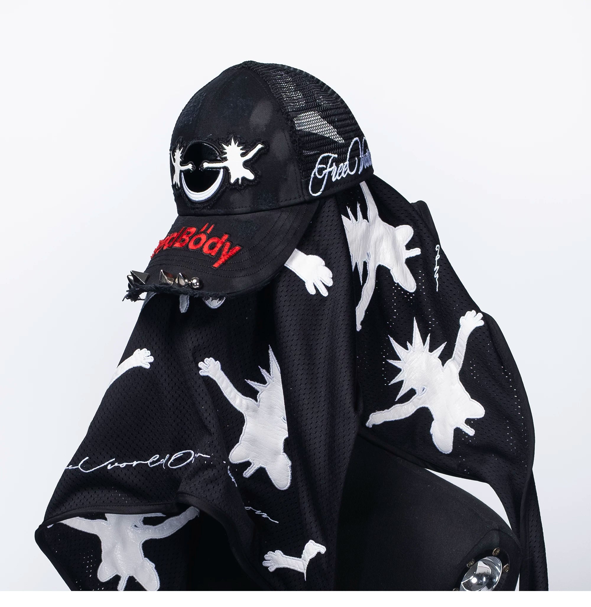 FVVO Punk Smiley Graphic Baseball Cap Secondary image