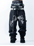 FVVO Skeleton Hand & Spikes Leather Belt