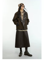 Melange Shearling Jacket – Winter Padded Coat