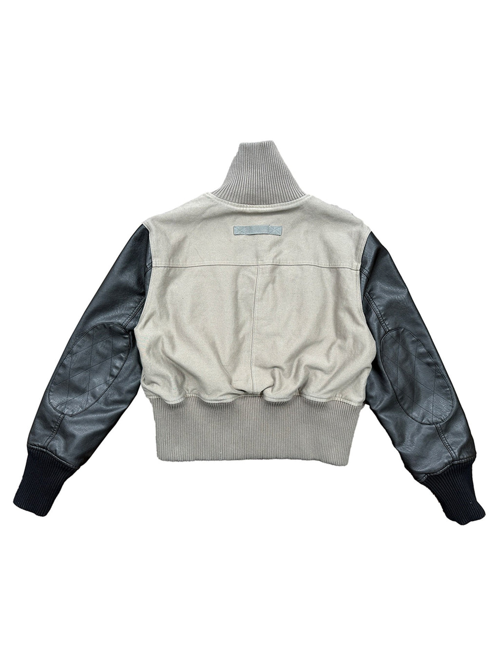 Leather-Sleeve Utility Jacket