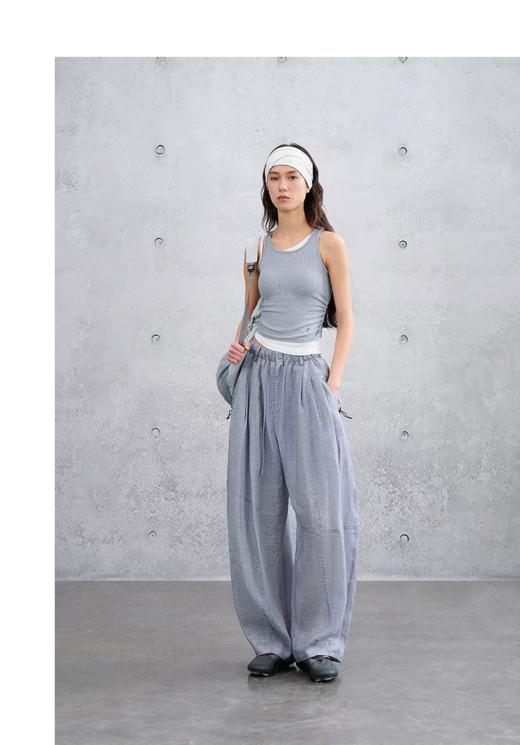 Women’s Summer Loose Casual Curved Leg Pants