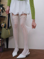 Luxury Lace Victorian Over-the-Knee Socks