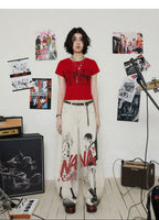 NANA Collaboration Scimitar Cut Denim Pants
