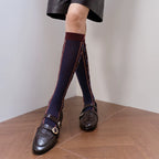 Bohemian Vintage Side Pattern Thermal Crew Socks