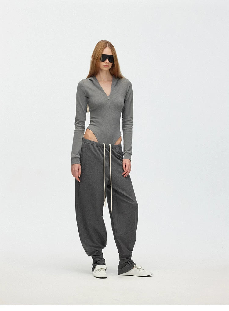 Relaxed Drawstring Jogger Sweatpants