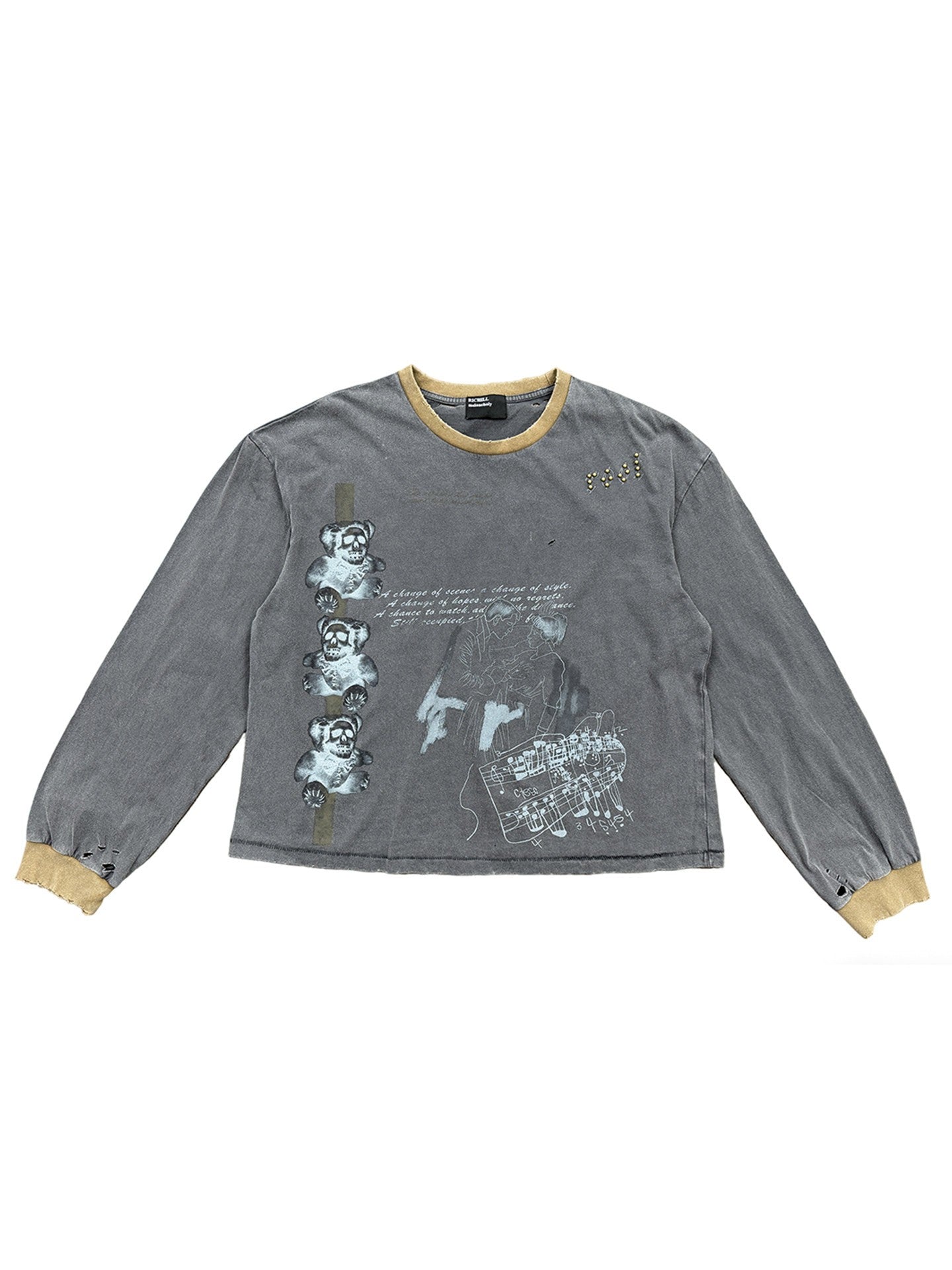 Studded Graphic L-S Tee