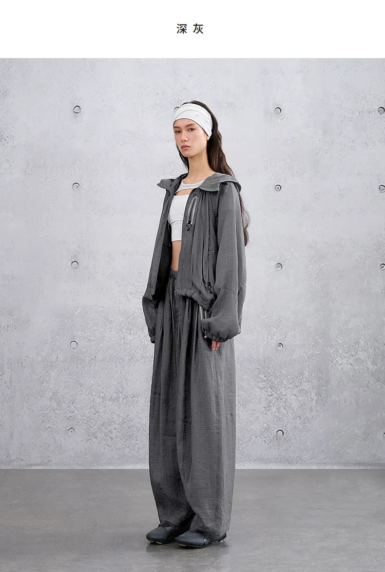 Summer Loose Casual Lightweight Outdoor Hooded Jacket