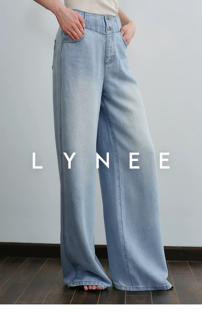 High-Waisted Wide-Leg Jeans