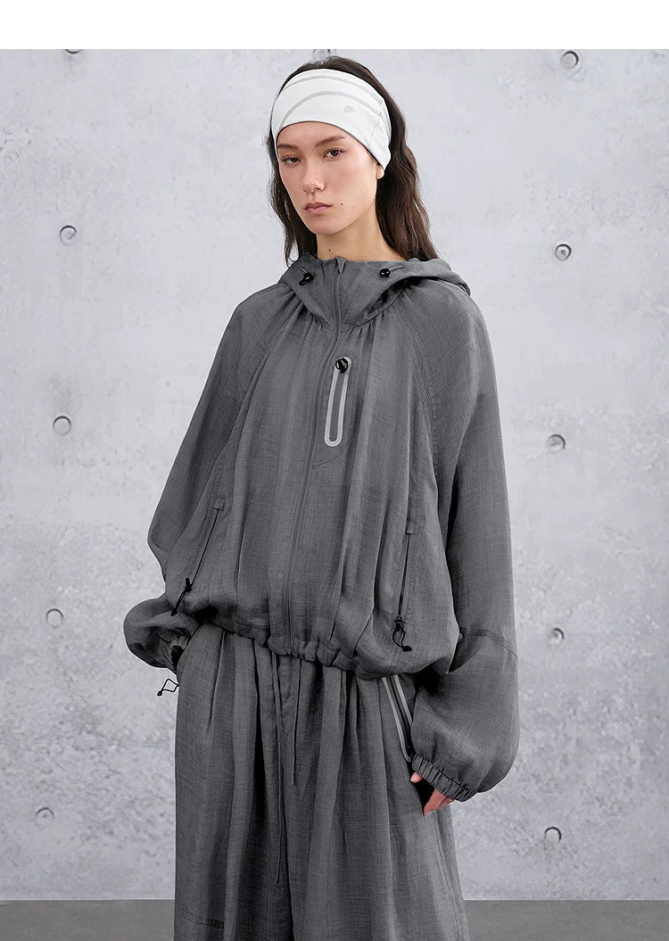 Summer Loose Casual Lightweight Outdoor Hooded Jacket