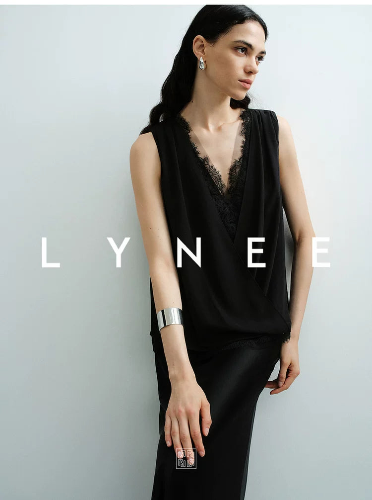 Acetate Satin Lace Cami Top