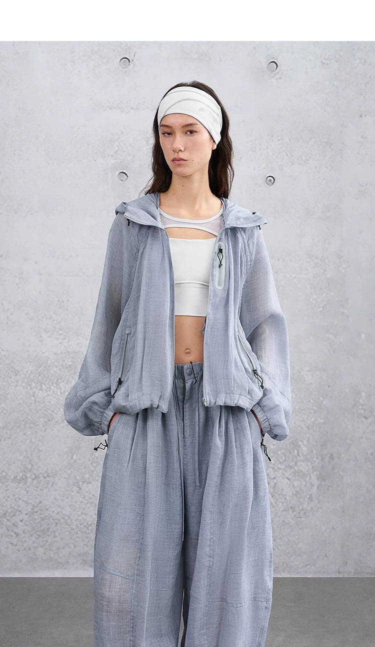 Summer Loose Casual Lightweight Outdoor Hooded Jacket