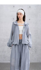 Summer Loose Casual Lightweight Outdoor Hooded Jacket