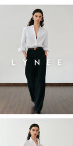 Wide-Leg Tailored Pants