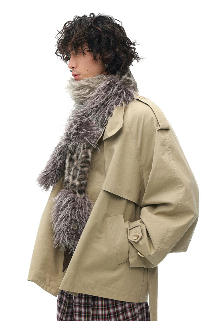 Cute Serpentine Snake Pattern Vintage Scarf – Versatile & Playful Accessory
