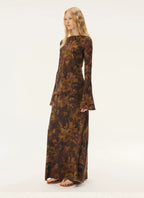 Painterly Print Long Sleeve Top