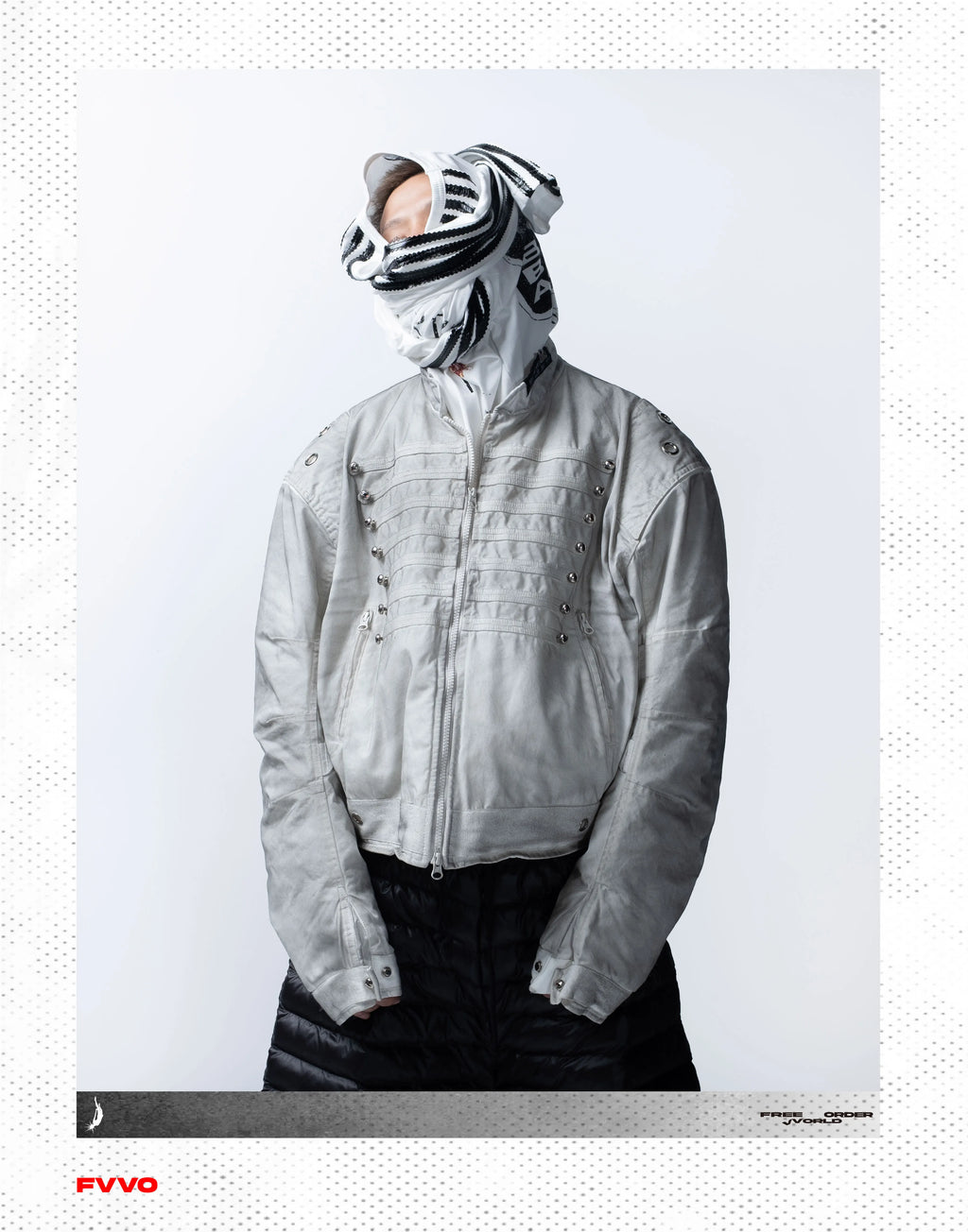 FVVO Quilted Cropped Biker Jacket