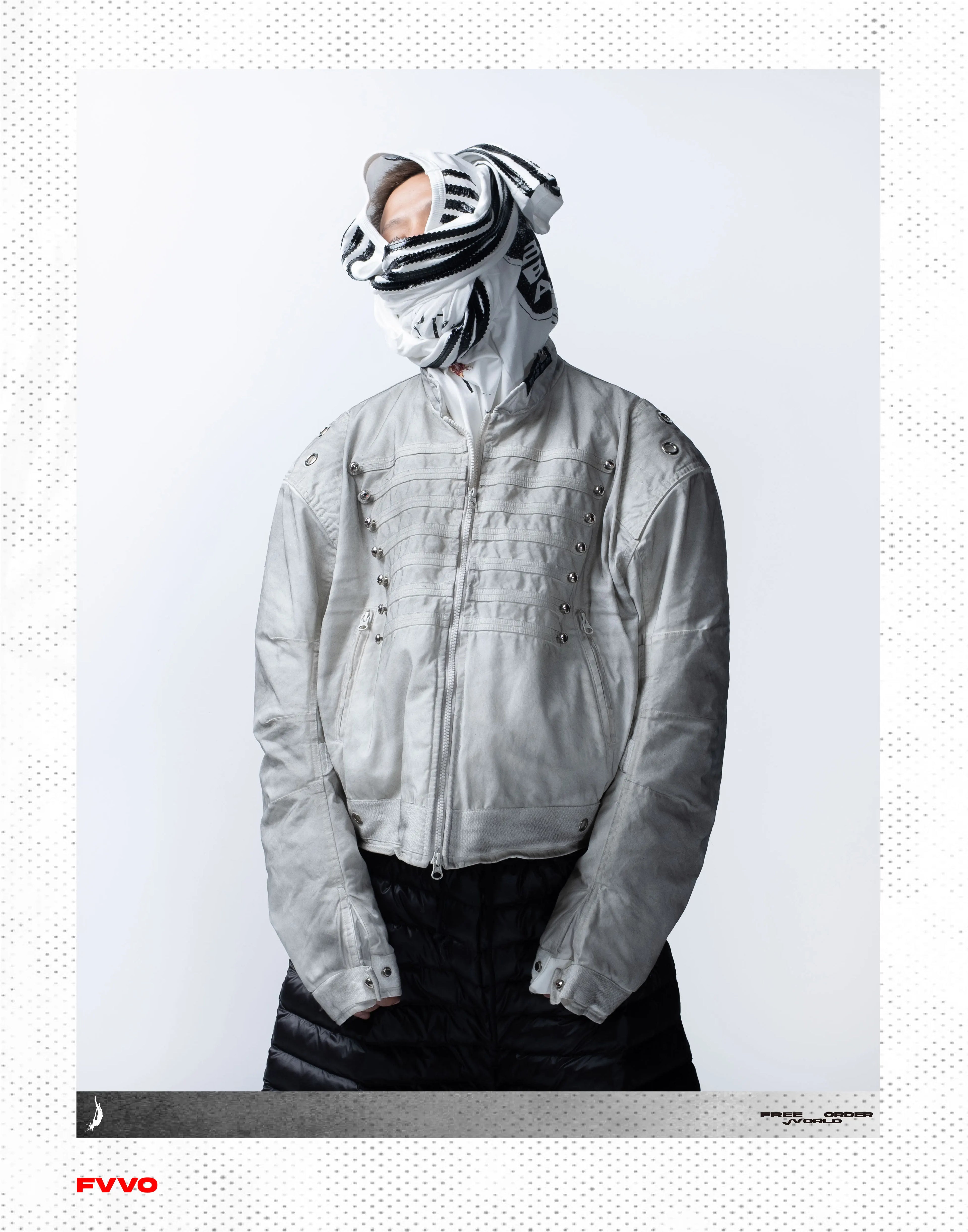 FVVO Quilted Cropped Biker Jacket