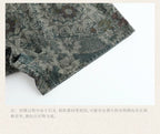 Vintage Printed Denim Shorts