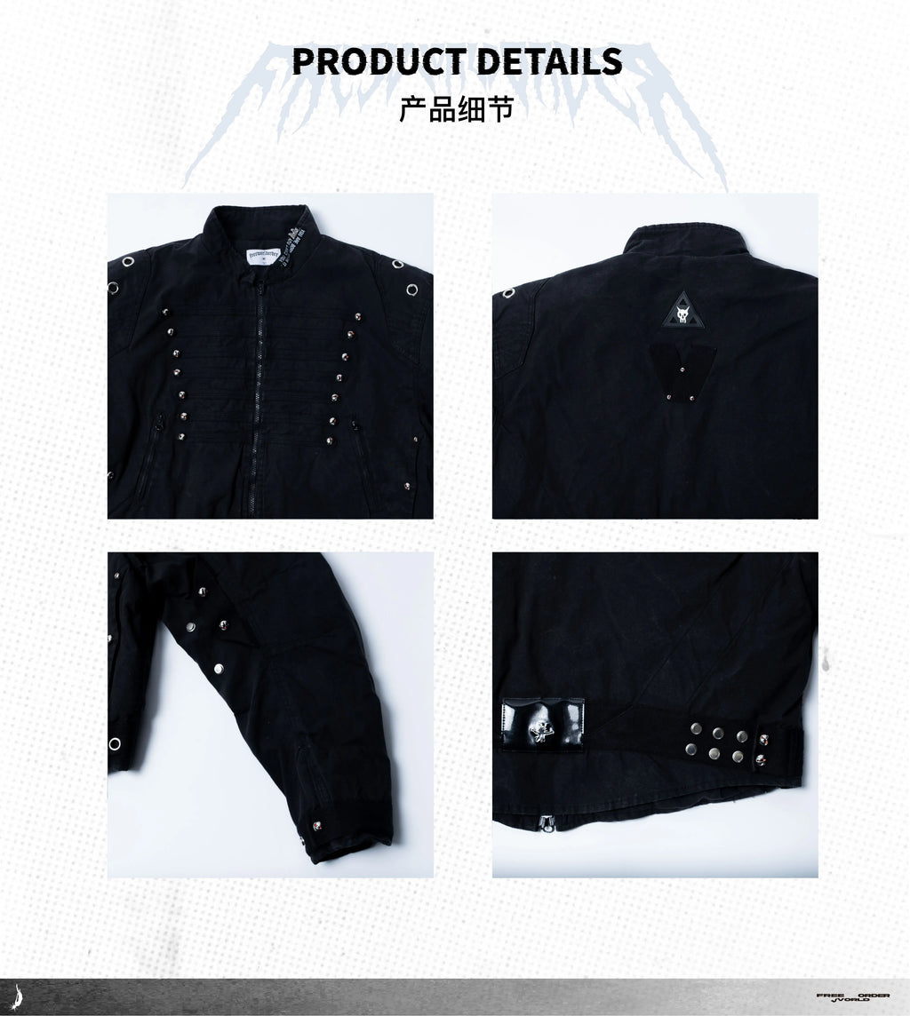 FVVO Quilted Cropped Biker Jacket