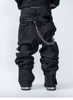 FVVO PunkFreeGuys Patch & Stud Pants