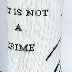 FVVO “ART IS NOT A CRIME” Jacquard Knee-High Socks