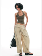 Summer Loose Wide-Leg Balloon Pants