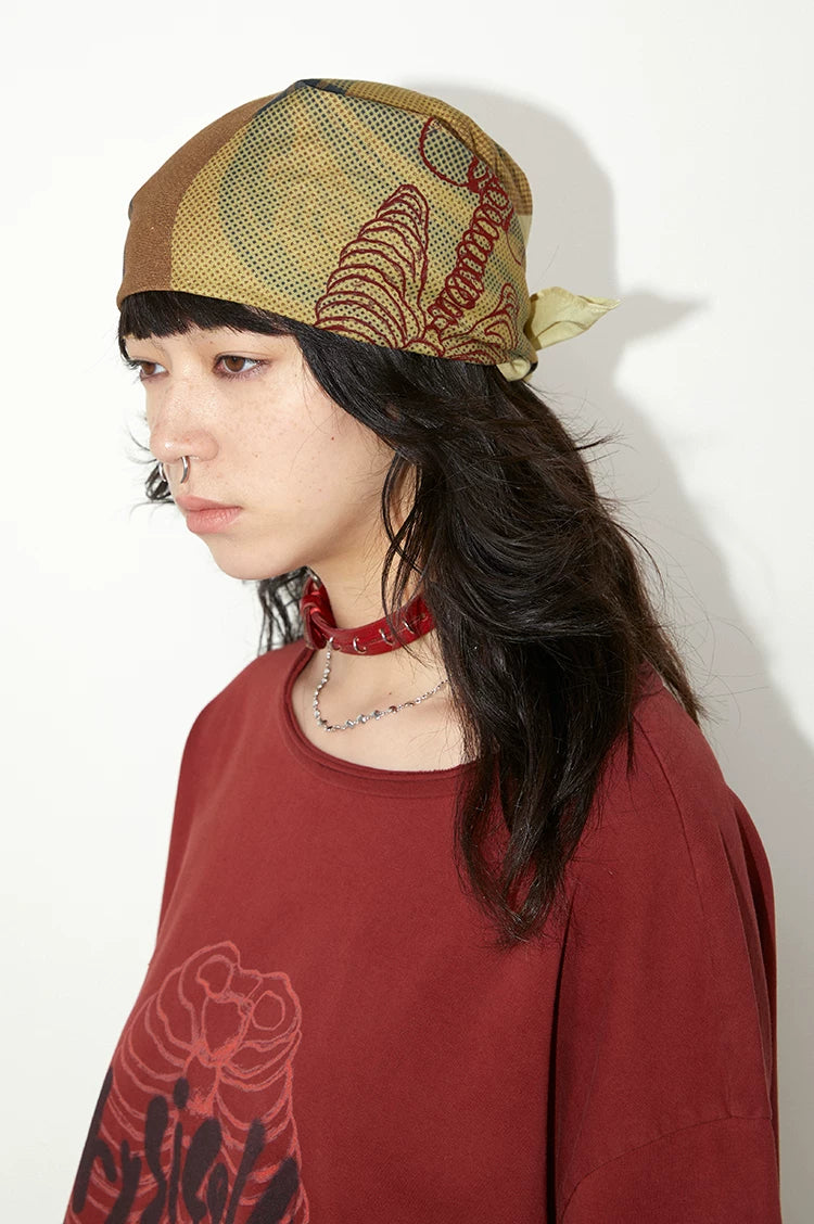 Breathable Bandana Headscarf – Music Band Style Square Head Wrap