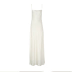 Silky Acetate Satin Slip Dress-Dress Length (Extended)