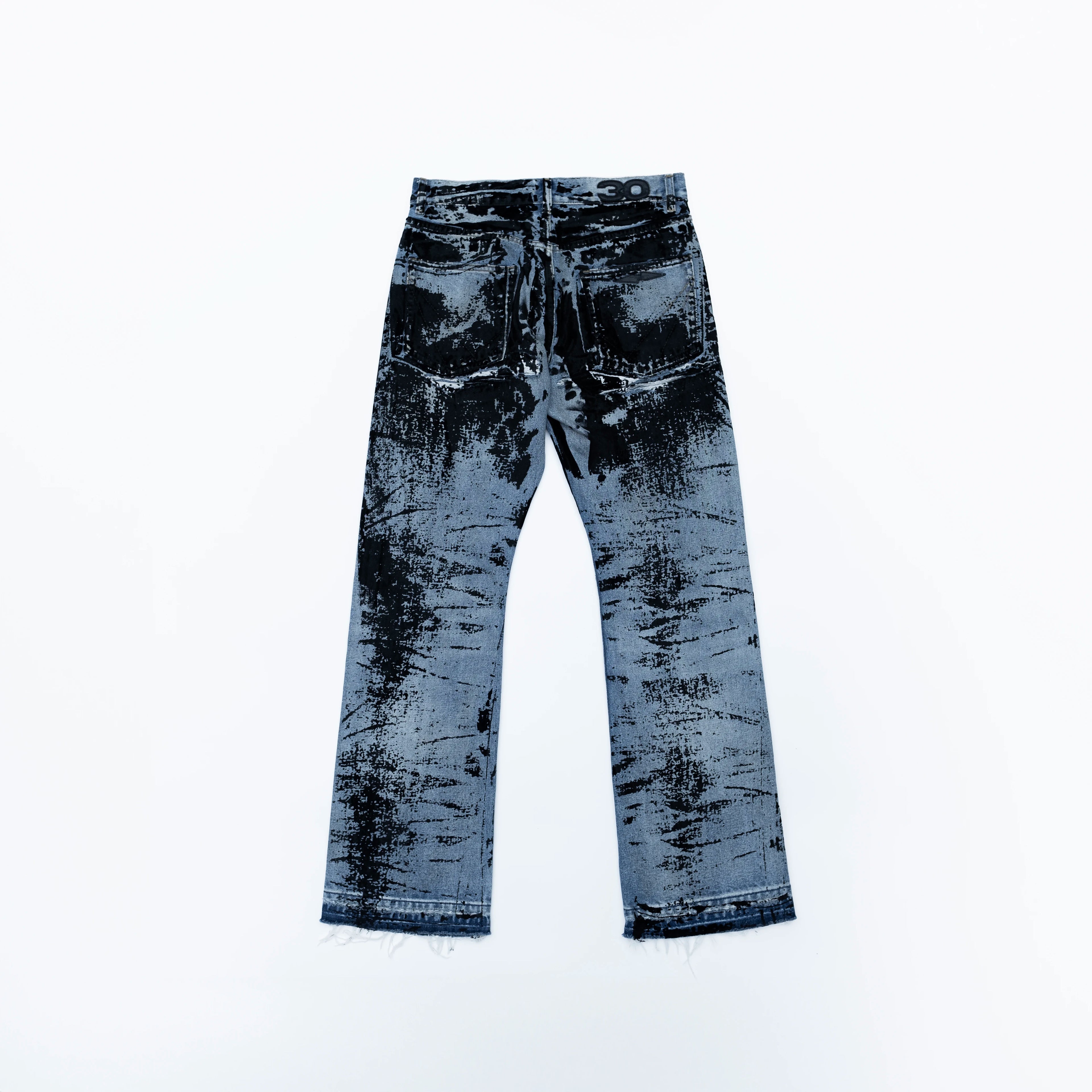 FVVO Flocked Slant Fly Jeans