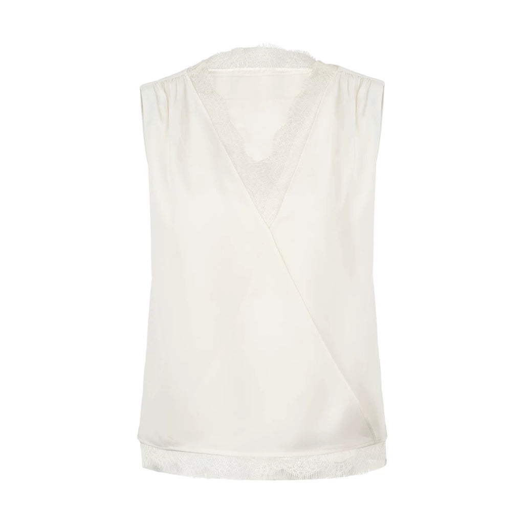Acetate Satin Lace Cami Top
