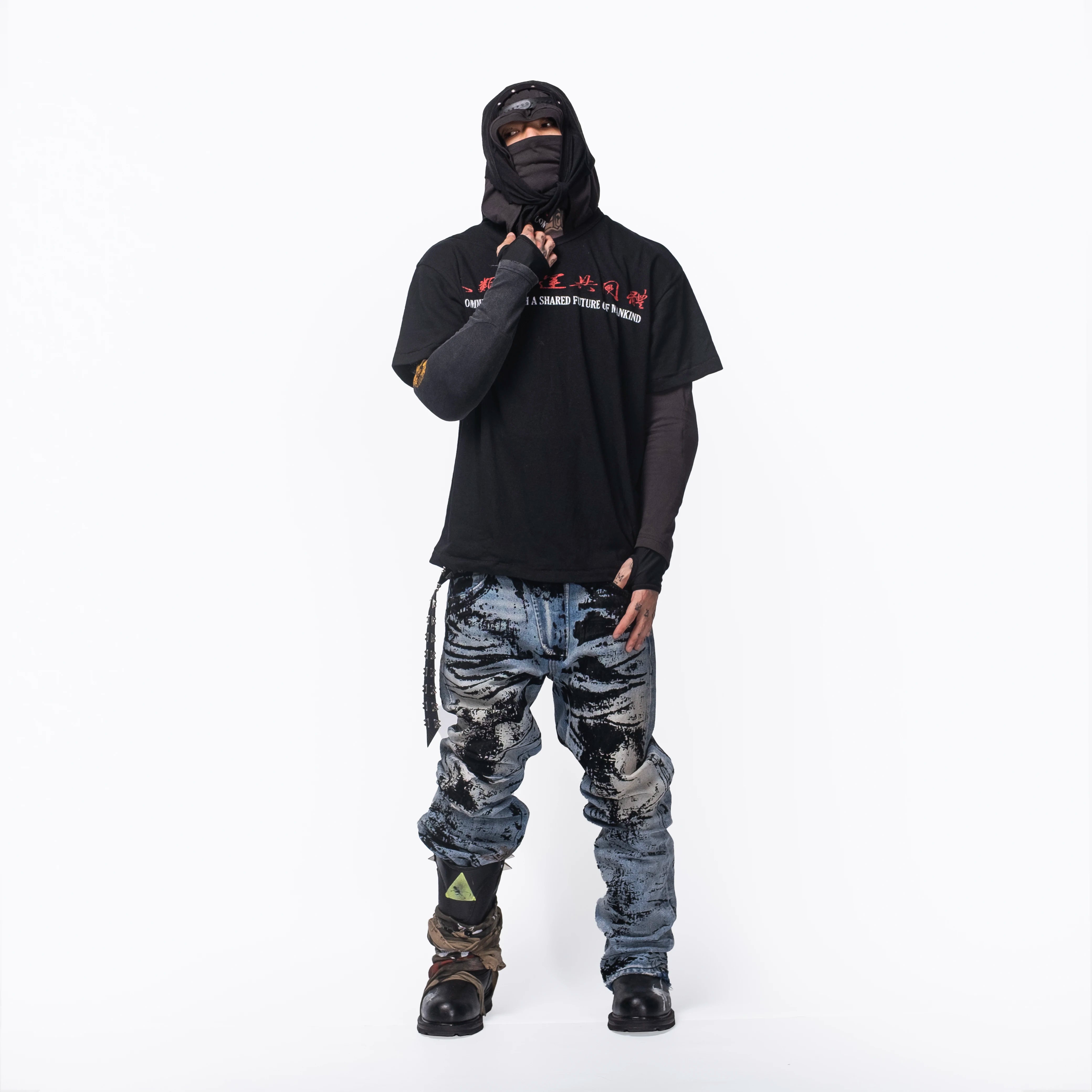 FVVO Flocked Slant Fly Jeans Secondary image