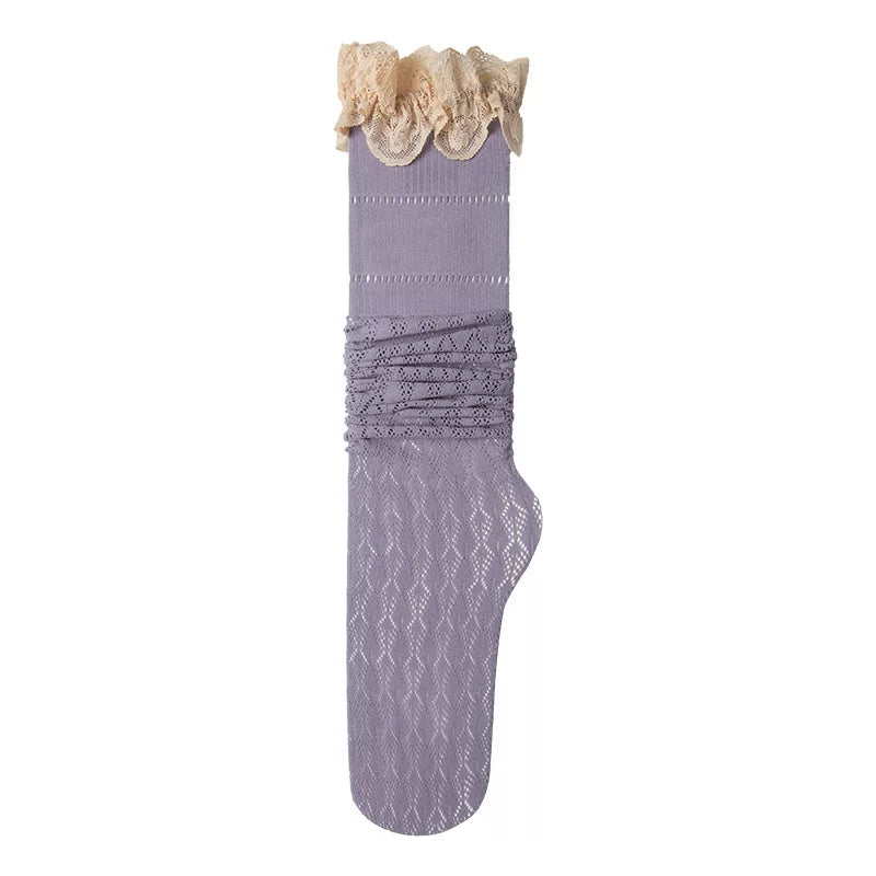 Luxury Lace Victorian Over-the-Knee Socks