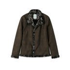 Melange Shearling Jacket – Winter Padded Coat